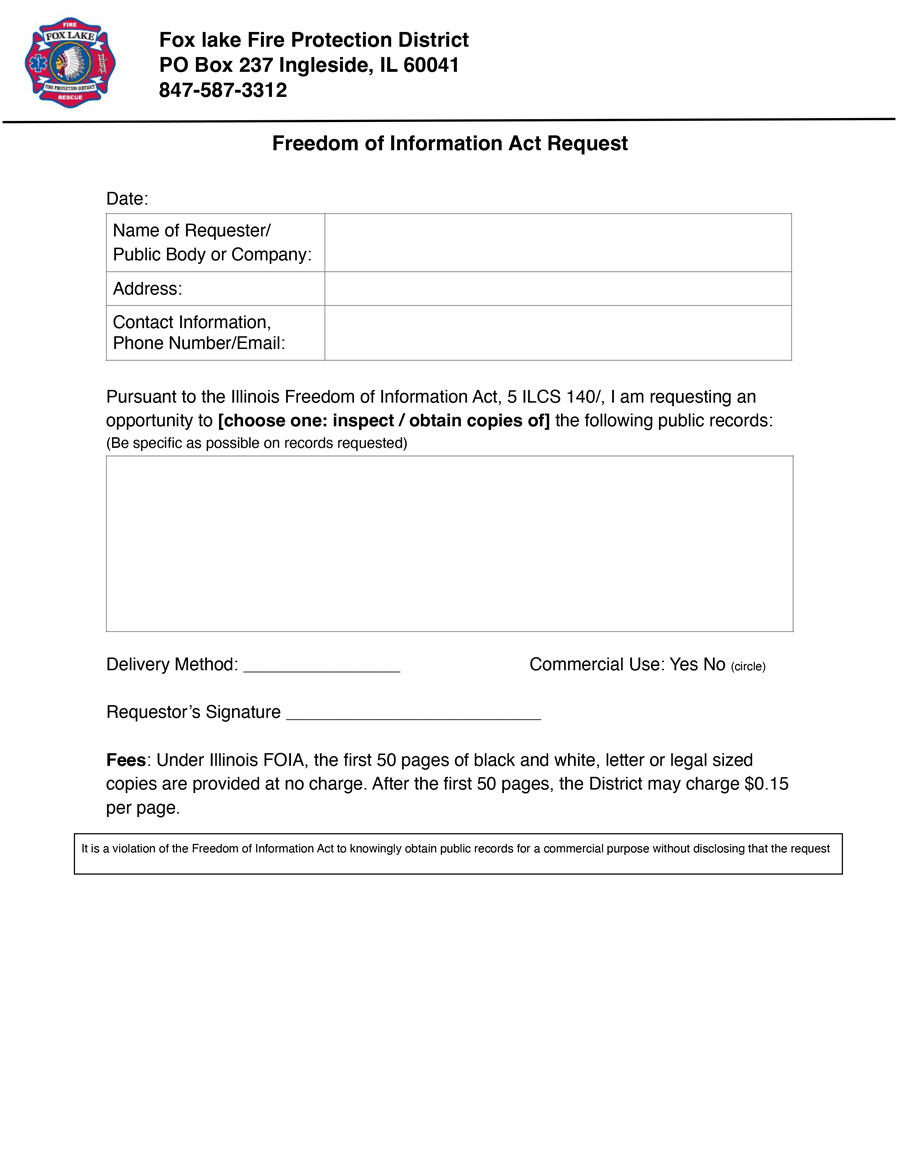 FLFPD FOIA Request Form FLFPD FOIA Request Form